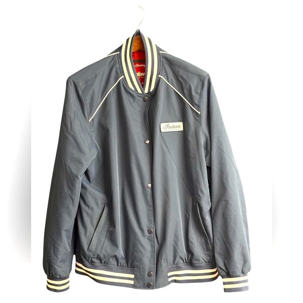 Indian Motorcycle Bomber Jacket Navy 2XL - Picture 1 of 6